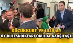 MHP Adayı Küçükkurt oyunu Kullandığı Okulda Uluçay ile Karşılaştı