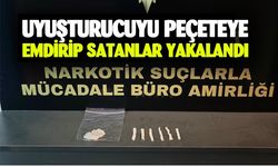 Peçeteye emdirilmiş uyuşturucu ele geçirildi