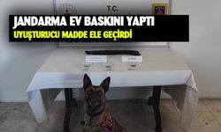 Jandarma ev baskını yaptı uyuşturucu madde ele geçirdi