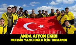 Afyon ANDA ekibinden vefa tırmanışı