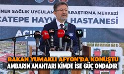 Tarım ve Orman Bakanı İbrahim Yumaklı Afyon'da konuştu