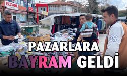 Bayrama sayılı günler kala semt pazarlarında alışveriş heyecanı arttı