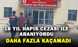 17 yıl 13 ay hapis cezası ile aranan şahsı jandarma yakaladı