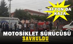 Kamyonetle çarpışan motosiklet sürücüsü yaralandı