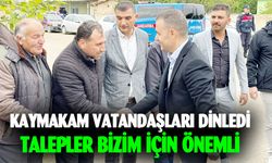 Kaymakam Bilici Gözeli köyü'nü ziyaret etti