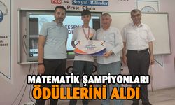 Afyonkarahisar'da Matematik şampiyonları ödüllerini aldı