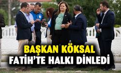 Başkan Burcu Köksal halkı dinledi