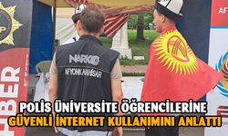 Polis üniversite öğrencilerine güvenli internet kullanımını anlattı