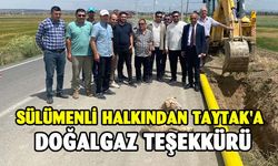 Sülümenli halkından Taytak'a doğalgaz teşekkürü