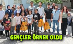 Üniversiteli gençler örnek oldu