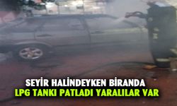 Otomobilin LPG tankı patladı, biri çocuk 3 kişi yaralandı