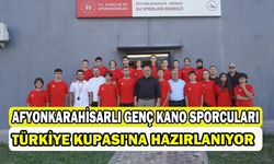 Afyonkarahisarlı genç kano sporcuları Türkiye Kupası'na hazırlanıyor