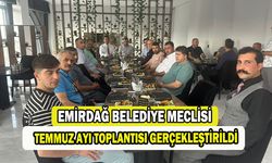 EMİRDAĞ BELEDİYE MECLİSİ TEMMUZ AYI TOPLANTISI GERÇEKLEŞTİRİLDİ