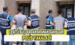 Çeşitli suçlardan aranan 2 şahsı polis yakaladı   