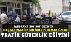 Köylerde güvenlik trafik eğitimleri devam ediyor