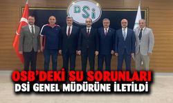 OSB’nin su sorunları DSİ genel müdürüne iletildi