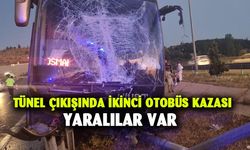 Tünel çıkışında kaza 2 yaralı