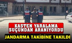 Kasten yaralama suçundan aranan şahsı jandarma yakaladı