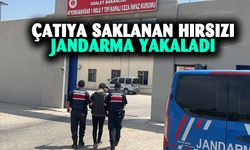 Afyonkarahisar’da kaçak hırsız çatı katında