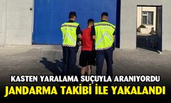 Aranan şahıs jandarma takibi ile yakalandı