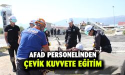 AFAD ekiplerinden çevik kuvvet ekiplerine eğitim