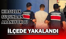 Hırsızlık suçundan aranan şahıs ilçede yakalandı