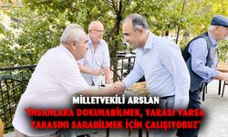 Arslan: "İnsanlara dokunabilmek, yarası varsa yarasını sarabilmek için çalışıyoruz"