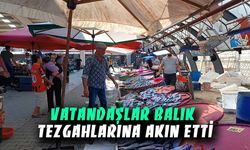 Vatandaşlar balık tezgahlarına akın etti