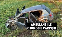 Ambulansla otomobilin çarpıştığı kazada 2'si hemşire 5 kişi yaralandı