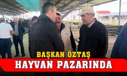 Başkan Öztaş, Sandıklı kapalı hayvan pazarı ziyaret etti