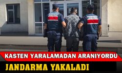 Jandarma kasten yaralama suçundan aranan şahsı yakaladı