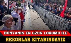 Dünyanın en uzun lokumunu yaptılar