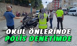 Afyonkarahisar'da okul önlerinde polis denetimde