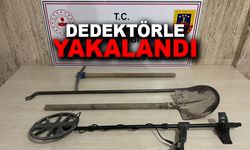 Afyonkarahisar’da iki şahıs dedektörle yakalandı