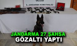 Eğlencelerde havaya ateş açan 27 şahsı jandarma yakaladı