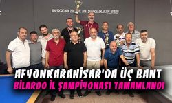 Afyonkarahisar’da Üç Bant Bilardo İl Şampiyonası tamamlandı