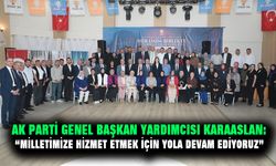 AK Parti Genel Başkan Yardımcısı Karaaslan:  “Milletimize hizmet etmek için yola devam ediyoruz”