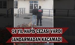 14 yıl 8 ay 7 gün hapis cezasıyla aranan şahsı jandarma yakaladı