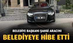 Belediye Başkanı aracını belediyeye hibe etti