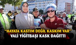 Vali Yiğitbaşı, kask kullanımına dikkat çekti