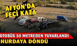 Şarampole devrilen yolcu otobüsünde 21 kişi yaralandı