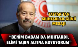 Taytak'tan muhtarlar günü mesajı