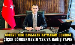 Kaymakam Demirci, “tebrik çiçeği göndermeyin, TSK’ya bağış yapın”