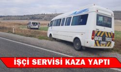 Afyonkarahisar'da işçi servisi kaza yaptı