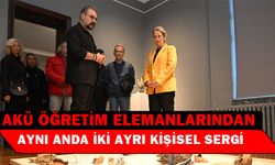 AKÜ öğretim elemanlarından aynı anda iki ayrı kişisel sergi