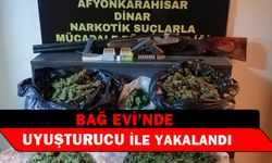 Bağ evinde 1 kilo 662 gram skankla yakalanan şahıs tutuklandı