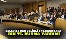 Belediye Dar gelirli vatandaşlara bin TL ısınma yardımı