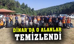 Dinar’da piknik alanları temizlendi