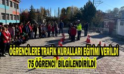 ÖĞRENCİLERE TRAFİK KURALLARI EĞİTİMİ VERİLDİ