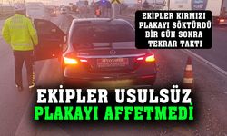 Afyonkarahisar’da usulsüz plakayı emniyet affetmedi